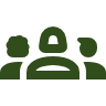 image - Forms Fixer Icon depicting three people in a group, suggesting a team or community.
